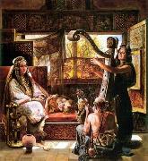 Arab or Arabic people and life. Orientalism oil paintings  530